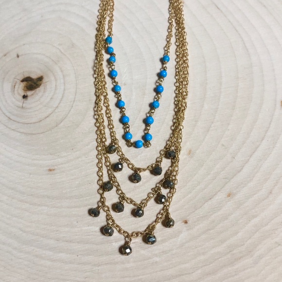 NEW Free People Ela Rae Delicate Tiered Anklet 14k Gold with Beads - Picture 3 of 14